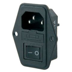 POWER SOKET ERKEK ANAHTARLI + FUSELİ KULAKLI