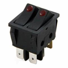 İKİLİ NOKTA IŞIKLI ANAHTAR ON-OFF 6P