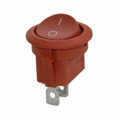 YUVARLAK IŞIKSIZ ANAHTAR ON-OFF 2P KAHVERENGİ