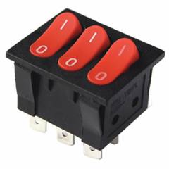 ÜÇLÜ IŞIKSIZ ANAHTAR ON-OFF 6P