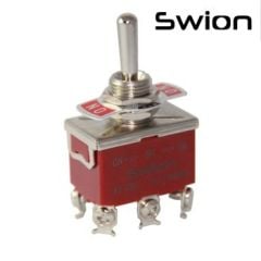 TOGGLE SWITCH BÜYÜK BOY ON-OFF-ON 6P VİDALI SWION 15A