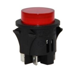 BASMALI YUVARLAK KALICI ANH. 25MM 4P KIRMIZI