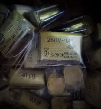 100nF 250V AC Polyester Kondansatör BA:20mm